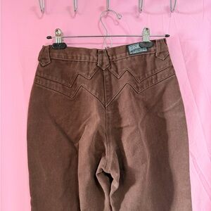 Rough riders by Circle T Women's High Rise Brown Jeans